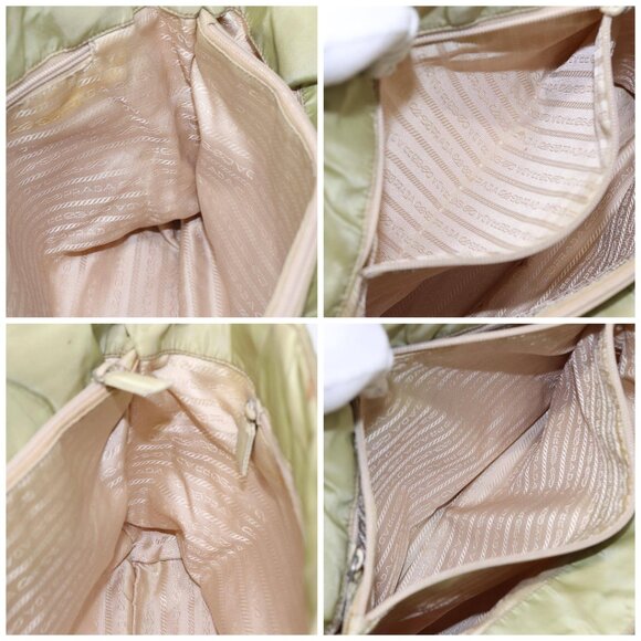PRADA Tote Bag Nylon Silver Pistachio Green - Picture 14 of 14